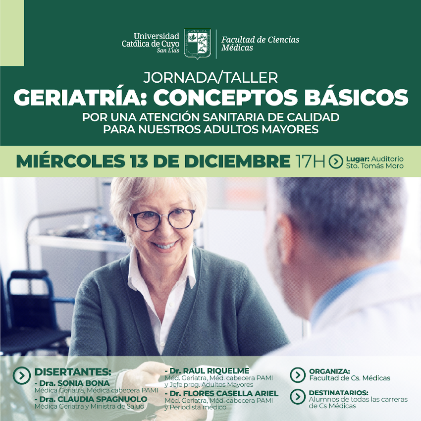 Jornada/ Taller: Geriatría Conceptos Básicos