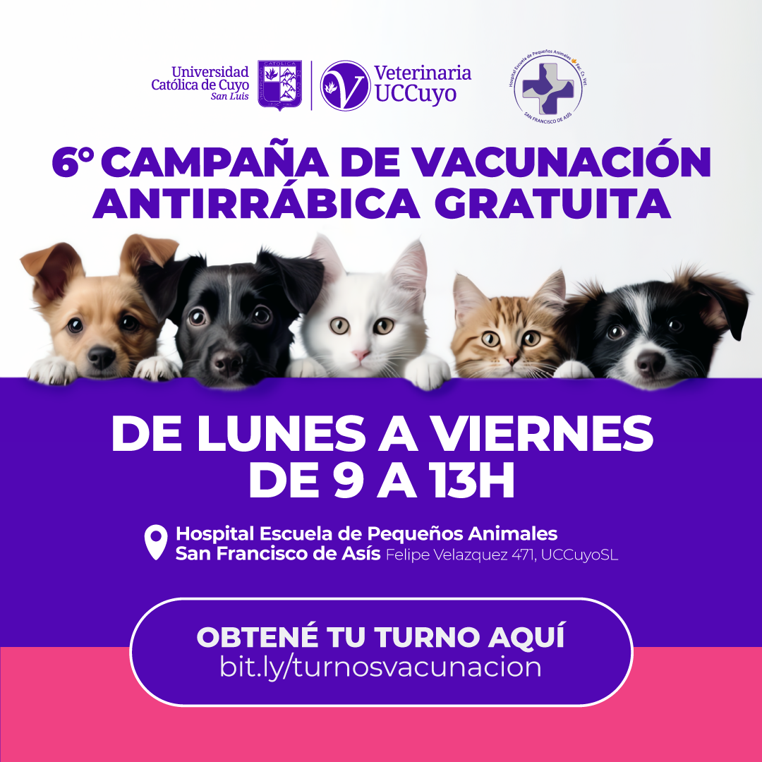 6ta CAMPAÑA DE VACUNACIÓN ANTIRRÁBICA GRATUITA 